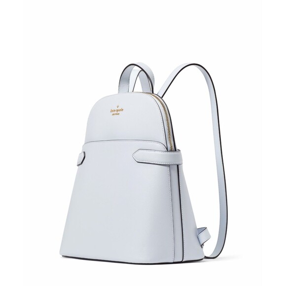 New Kate Spade Staci Saffiano Leather Dome Backpack Pale Sapphirine - Picture 2 of 5